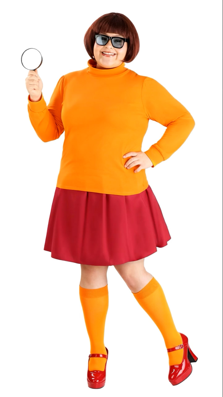FUN1435PL Ai Plus Size Retro Scooby Doo Velma
